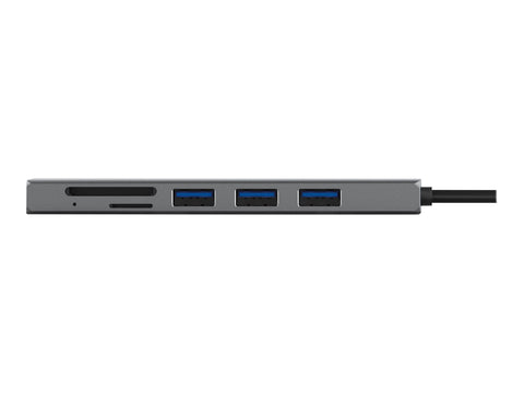 TRUST Hub USB-C HALYX 5 ports 3 USB 1 SD et 1 micro-SD