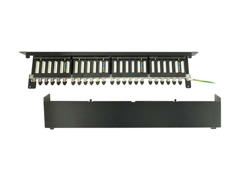 EATON Patch Panel 1U 24 Port CAT6A Shielded 10Gbps 110 Punch Down RJ45