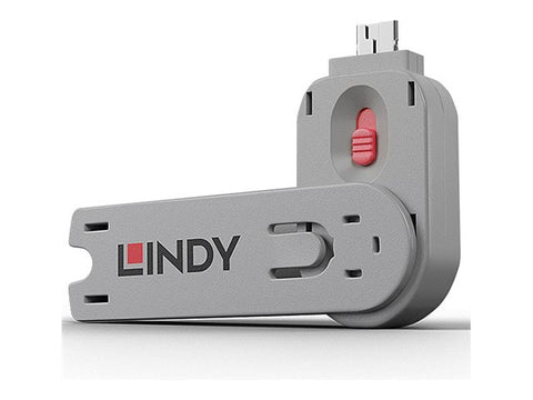 LINDY Clé pour bloqueur de port USB type A rose