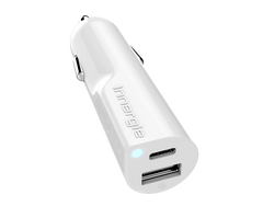 INNERGIE PowerJoy 30D Le plus petit chargeur de voiture USB-C 30W Deux ports USB-C 5V / 3A 9V / 2A USB-A 5V / 2.4A