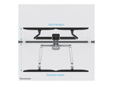 NEOMOUNTS DS70-810BL2 Support décran à fixer 17-32p - ressort à gaz - économie despace - arrêt 180