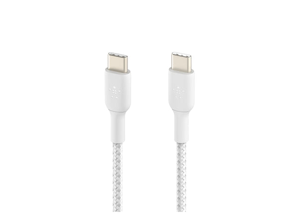 BELKIN BOOST CHARGE USB-C to USB-C 2.0 Cable Braided 1M White
