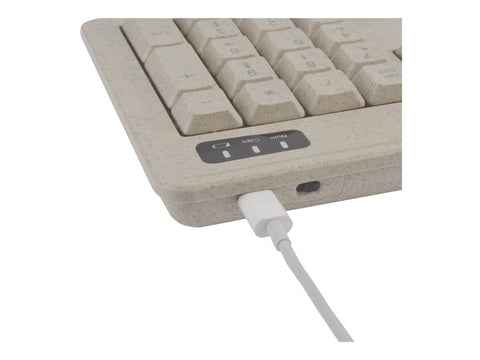 MCL kit clavier + souris sans fil rechargeable bioplastique