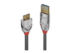 LINDY 2m USB 3.0 Type A/Micro-B Cable Cromo Line 5Gbit/s