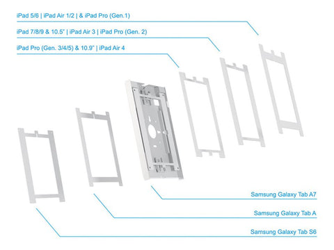 NEOMOUNTS WL15-650WH1 Support mural pour tablette 9.7-11p - verrouillable