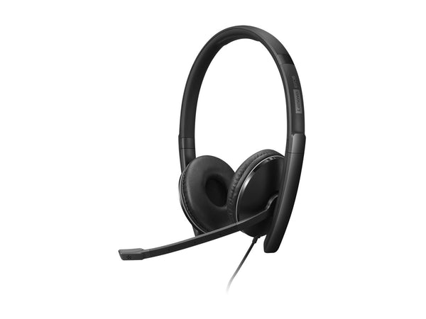 LENOVO - Gen 2 - Micro-casque - sur-oreille - filaire - USB-C - noir - certifié Zoom