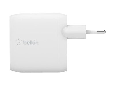 BELKIN BOOST CHARGE 24w USB-A Dual  Wall Charger w/ 1m A-LTG White