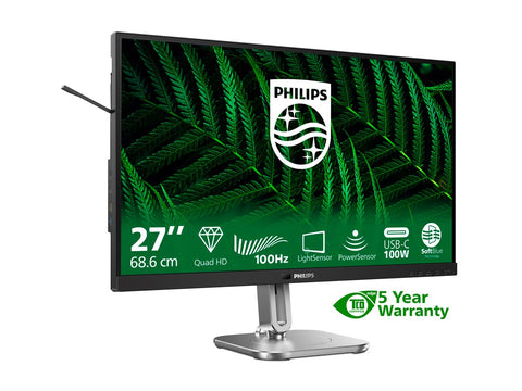 PHILIPS 27B2G5601/00 Monitor 27p 2560x1440 100Hz 2xHDMI DP USB dark gray