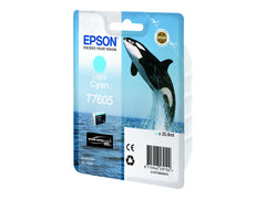 EPSON T7605 cartouche dencre cyan haute capacité clair 25,9ml 2390 pages pack de 1