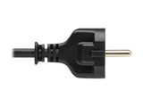 EATON TRIPPLITE PDU Power Cord C13 to Schuko CEE 7/7 - 10A 250V H05VV-F 1M 3.28 FT. Black