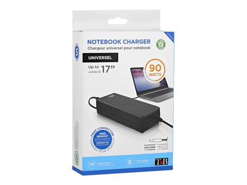 TNB Universal Power Supply For Notebooks Up To 17p Compatible With Most 19V Powered Notebooks 90W Max 9 Adapters
