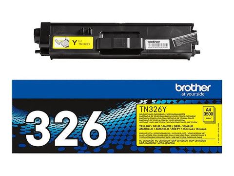 BROTHER TN-326Y cartouche de toner jaune haute capacité 3.500 pages pack de 1