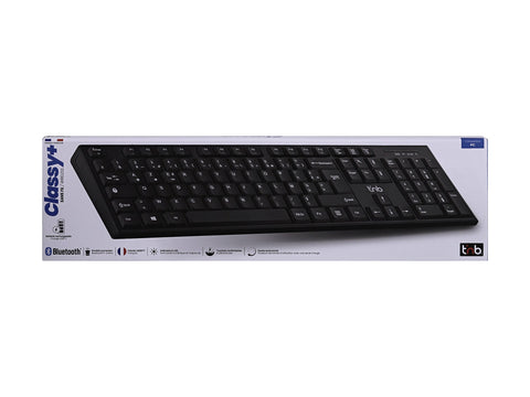 TNB CLASSY Rechargeable wireless keyboard Bluetooth + USB-A 2.4Ghz AZERTY (FR)
