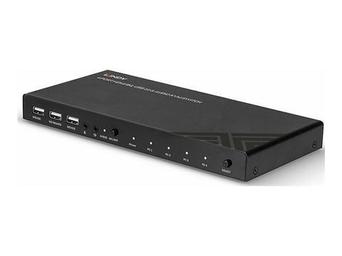 LINDY KVM Switch HDMI 18G USB 2.0 & Audio 4 Port