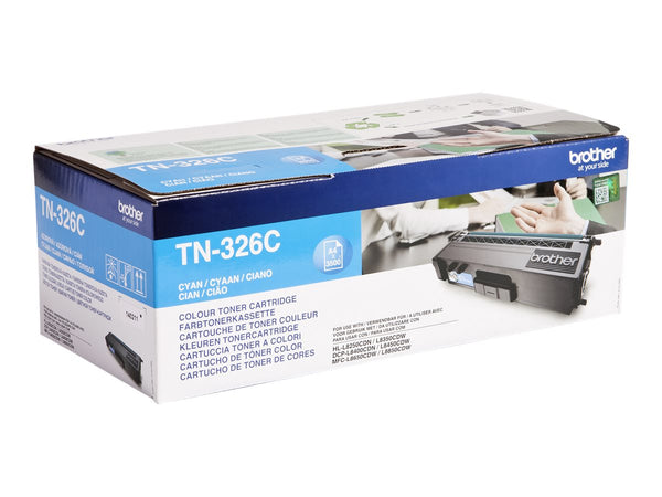 BROTHER TN-326C cartouche de toner cyan haute capacité 3.500 pages pack de 1