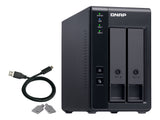 QNAP TR-002 2 Bay USB Type-C Direct Attached Storage with Hardware RAID