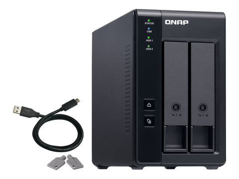 QNAP TR-002 2 Bay USB Type-C Direct Attached Storage with Hardware RAID