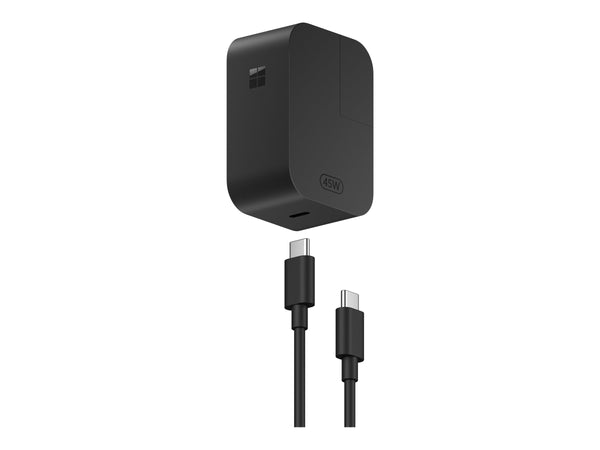 MICROSOFT Surface - 45W Power Supply USB-C - Adaptateur secteur - Alimentation - Chargeur secteur - Noir - France