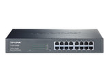 TP-LINK 16-Port Gigabit Easy Smart Switc 16 10/100/1000Mbps RJ45 ports, MTU/Port/Tag-based VLAN, QoS, IGMP Snooping