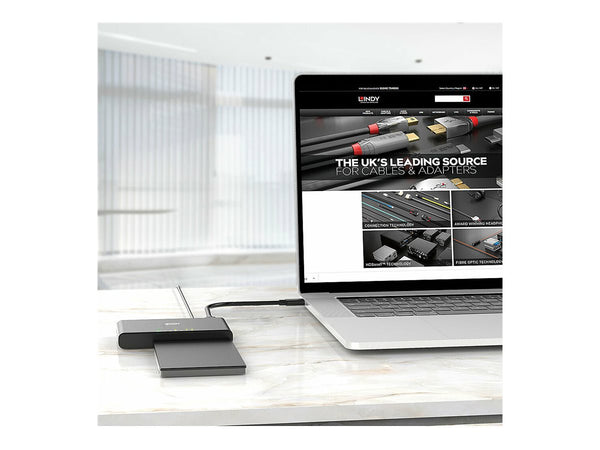 LINDY USB 3.2 Type C to M.2 NVMe &SATA SSD Clone Station