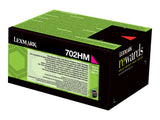 LEXMARK 702HM cartouche de toner magenta haute capacité 3.000 pages pack de 1 retour program