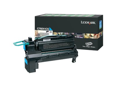 LEXMARK C792 toner cyan capacité standard 20.000 pages pack de 1 retour program