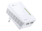 TP-LINK AV600 2-port Powerline WiFi Extender 500Mbps Powerline datarate 300Mbps wireleses N Plug and Play 2 fast ethernet port