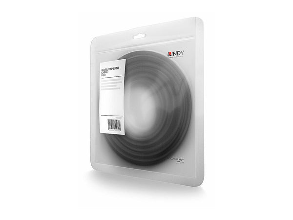 LINDY 2m S/FTP LSZH Cable Black 10pcs