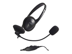 MCL-SAMA Casque stereo avec micro controle volume integre - Noir