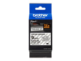 BROTHER P-TOUCH TZE-S121 noir sur clear 9mm extra gluey
