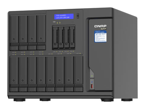 QNAP 16-Bay TurboNAS 12x3.5p HDD + 4x2.5p SSD SATA 6G Intel Xeon W-1250 6 cores 12 threads 3.3GHz 32Go DDR4 ECC RAM