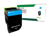 LEXMARK 702HC cartouche de toner cyan haute capacité 3.000 pages pack de 1 retour program