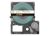 EPSON Metallic Tape Clear/Gold 24mm 9m LK-6TKN