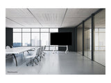 NEOMOUNTS FL50-575WH1 Support au sol mobile pour écran 65-110p - étagère multimédia incluse - installation rapide - TÜV