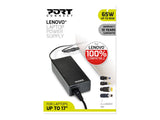 PORT DESIGNS Compatible with LENOVO notebooks EU Plug 65W power supply for notebooks up to 90W