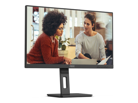 AOC 24E3QAF 24" - 1920 x 1080 Full HD (1080p) @ 75 Hz - IPS - 1000:1 - 4 ms - HDMI, VGA, DisplayPort - haut-parleurs Ajustable