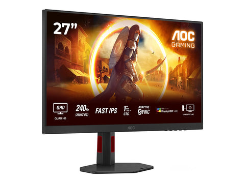 AOC Q27G4ZR 27p WQHD FASt IPS 240Hz 0.03ms 400cd/m2 HDMI2.0x2 DP Speakers