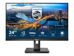 PHILIPS 243B1/00 FHD, 23.8p, IPS, 75Hz, 4ms, Adaptive Sync, Docking USB-C, USB-C Port, DP, HDMI, Height adj. Speakers DP /HDMI Cable