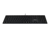 CHERRY KC 6000 Slim Corded Keyboard - USB - BLACK - US-Englisch with EURO Symbol (US)