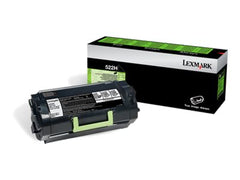 LEXMARK 522H cartouche de toner noir haute capacité 25.000 pages pack de 1 retour program