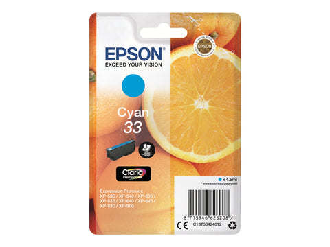 EPSON 1LB Cartouche Oranges Ink Claria Premium Cyan w/s