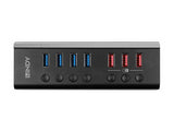 LINDY 4 Port USB 3.0 Hub with 3 Quick Charge 3.0 Ports