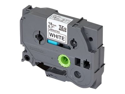 BROTHER P-TOUCH TZE-241 noir sur blanc 18mm pièce
