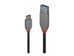 LINDY Câble Adaptateur USB 3.1 Type C vers A Anthra Line 0.15m