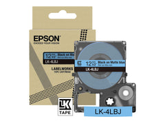 EPSON Matte Tape Blue/Black 12mm 8m LK-4LBJ