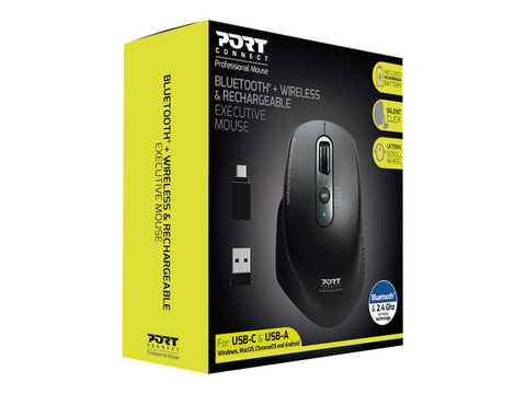 PORT DESIGNS Mouse Office Executive Rechargeable Bluetooth Combo