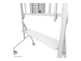 NEOMOUNTS FL50-575WH1 Support au sol mobile pour écran 65-110p - étagère multimédia incluse - installation rapide - TÜV
