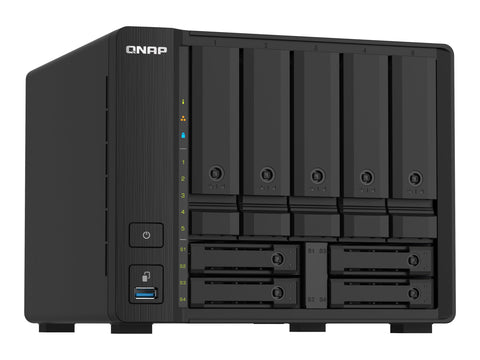 QNAP TS-932PX-4G 9-Bay NAS AL324 4Go DDR4 SODIMM 5x3.5p 4x2.5p drive slots 2x10GbE SFP+ LAN 2x2.5GbE LAN 3xUSB 3.2 Gen1