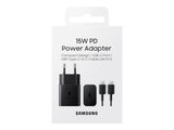SAMSUNG 15W Adapter C to C Cable included Black
