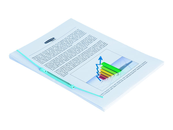 FELLOWES Biding Clip Sky Blue Pack Of 20